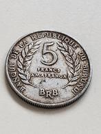 Munt Burundi 5 francs 1969 aluminium, Ophalen of Verzenden, Overige landen