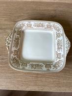 Wedgewood Columbia Gold vierkante taartschaal met handvatten, Ophalen of Verzenden