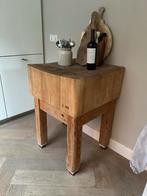 Vintage Bawa Slagerblok / Hakblok - 60x60x88 cm, Gebruikt, 50 tot 100 cm, Bawa, Vierkant