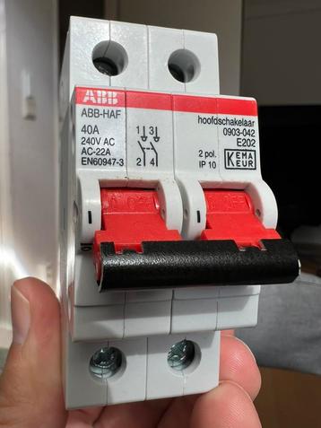 ABB hoofdschakelaar tweepolig 40 A 0903.042 beschikbaar voor biedingen