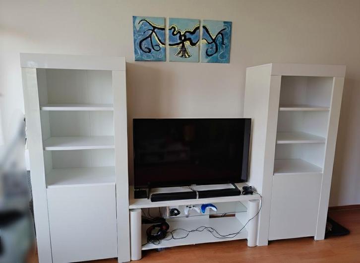 Amalfi HG Wit - 2 Kasten - TV Kast - Tafel, Huis en Inrichting, Complete inboedels, Ophalen of Verzenden