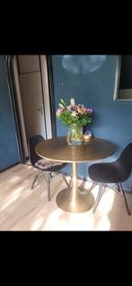 Gouden ronde Eettafel - Bold Monkey, Ophalen, Gebruikt, 50 tot 100 cm, Rond