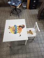 Handgemaakt Kinderstoeltje & Tafeltje – Uniek Simba & Vri, Ophalen of Verzenden, Nieuw, Tafel(s) en Stoel(en)