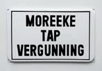 Emaille Bord Reclamebord Moreeke Tap Vergunning Bier Reclame, Verzenden, Gebruikt, Reclamebord