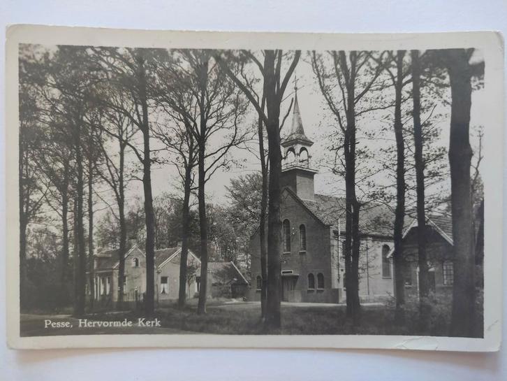 J1593 Pesse, Verzamelen, Ansichtkaarten | Nederland, Noord-Holland, 1920 tot 1940, Ophalen of Verzenden