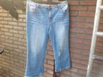 Zgan driekwartbroek maat 48 used look, Ophalen of Verzenden, Zo goed als nieuw, Blauw, Broek of Spijkerbroek