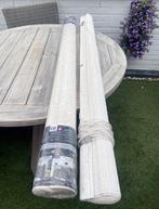 Bamboe Rolgordijn, Ophalen, 100 tot 150 cm, 200 cm of meer, Wit