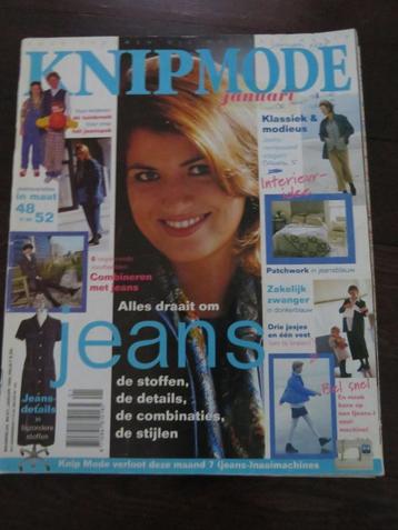Knipmode januari 1998 alles draait om jeans  beschikbaar voor biedingen