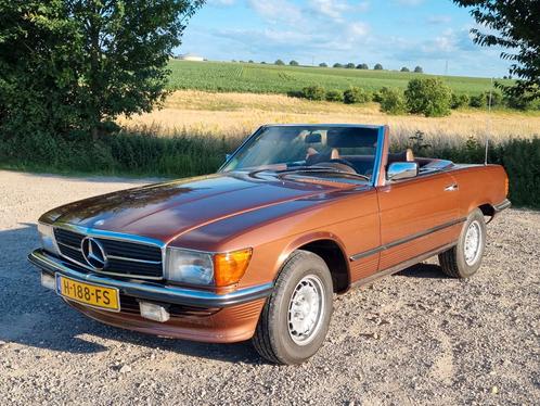 Mercedes-Benz SL 280 R107 - TOPSTAAT - ROESTVRIJ, Auto's, Mercedes-Benz, Particulier, SL, Alarm, Lederen bekleding, Lichtmetalen velgen