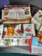 Vintage Jaar Kalender Theedoeken - Diverse Jaartallen, Huis en Inrichting, Keuken | Textiel, Ophalen of Verzenden