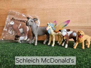 Schleich McDonald's Happy Meal dieren met of zonder vaantje beschikbaar voor biedingen