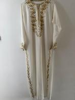 Marokkaanse jurk voor henna wit/goud handgemaakt m/l zgan, Maat 38/40 (M), Overige typen, Verzenden, Wit