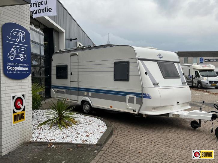 Hobby Prestige 495 UFE mover, voortent luifel, Caravans en Kamperen, Caravans, Bedrijf, tot en met 4, 1000 - 1250 kg, Rondzit