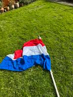 Vlag 100x150 met houten stok 275 cm, Diversen, Vlaggen en Wimpels, Ophalen, Gebruikt