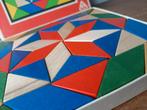 Vintage Tofa houten mozaïek stukjes in originele doos, Kinderen en Baby's, Speelgoed | Kinderpuzzels, Ophalen of Verzenden, Gebruikt