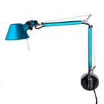 Artemide Tolomeo Micro Wandlamp Blauw Aluminium, Ophalen of Verzenden, Zo goed als nieuw, Metaal, Design