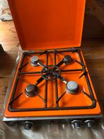 Oranje 4-pits gascomfort - 1 pit defect, Gebruikt, Gas, Vrijstaand, 4 kookzones