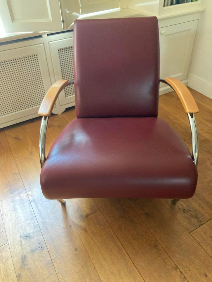 Jan des Bouvrie Gelderland Fauteuil 5470 - Designklassieker, Huis en Inrichting, Fauteuils, Gebruikt, Leer, 50 tot 75 cm, 75 tot 100 cm