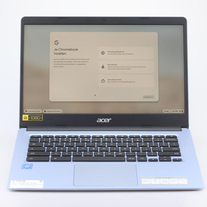 Acer Chromebook 314 Intel Celeron N4000/4GB/64GB Opslag, Computers en Software, Chromebooks, Zo goed als nieuw