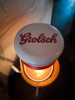 schemerlamp grolsch grote bierdop., Ophalen of Verzenden, Gebruikt, Reclamebord, Plaat of Schild, Grolsch