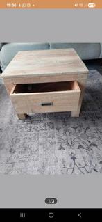 3 salon/ bijzettafeltjes 60x60 hout, Ophalen, 50 tot 100 cm, Vierkant, 50 tot 100 cm