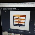 Bulthaup Keukenblok Massief Eikenhout, Ophalen, Bruin, Overige typen, Zo goed als nieuw