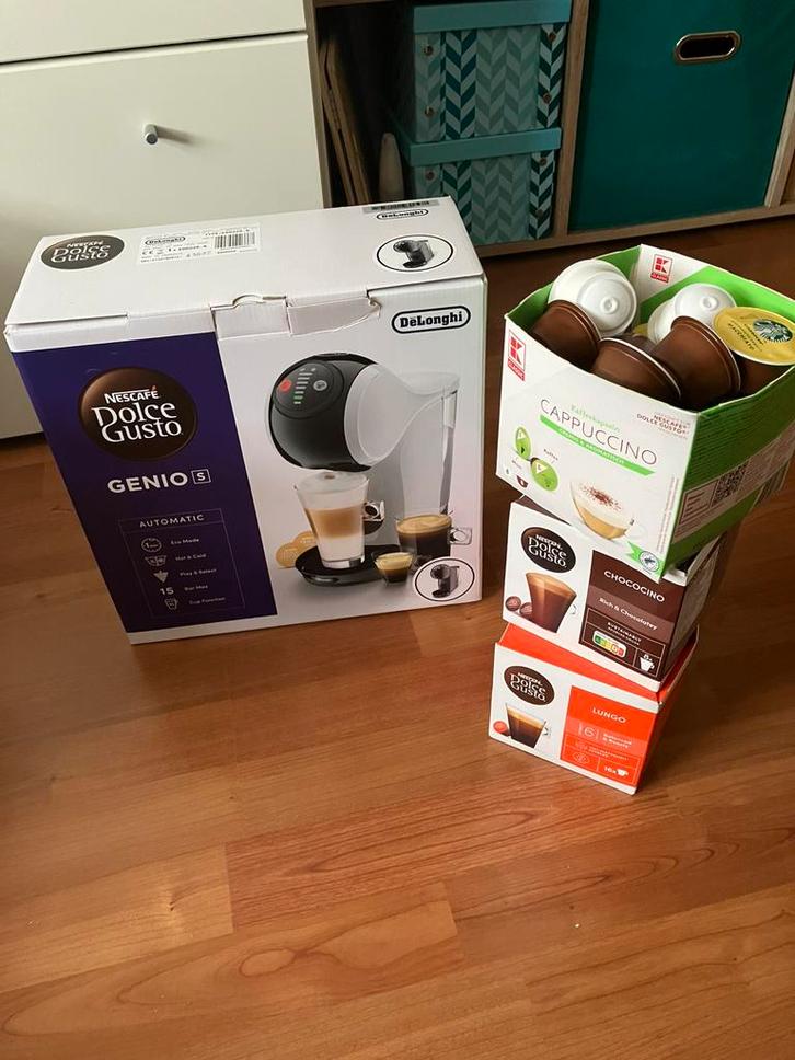 Nescafe De’Longhi Genio S EDG226.A, Witgoed en Apparatuur, Koffiezetapparaten, Zo goed als nieuw, Koffiepads en cups, Overige modellen