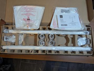Sanus - vloerstandaard voor Sonos speaker set, wit - nieuw beschikbaar voor biedingen