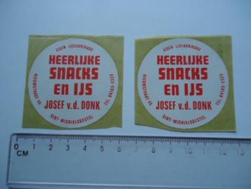 sticker oud St Michielsgestel Josef vd Donk IJS snack winkel beschikbaar voor biedingen