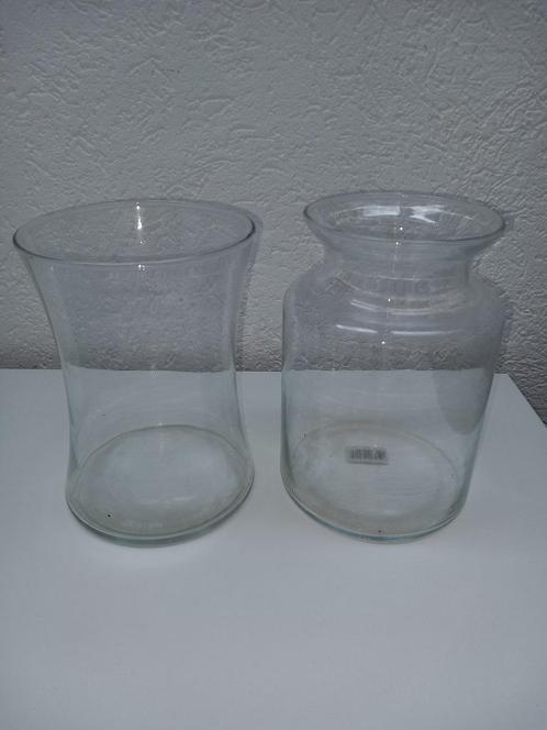 Glazen vaas - Glass vase, Huis en Inrichting, Woonaccessoires | Vazen, Zo goed als nieuw, Overige kleuren, Minder dan 50 cm, Glas