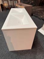 Badmeubel 120 cm mat wit solid surface wasbak (ook kolomkast, Huis en Inrichting, Badkamer | Badkamermeubels, Ophalen, 100 tot 150 cm