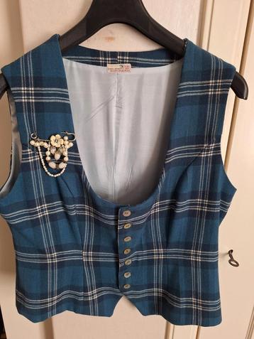 Geruite gilet blauw maat 40 beschikbaar voor biedingen