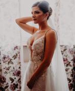 Trouwjurk maat 36 open rug, Ophalen of Verzenden, Zo goed als nieuw, Wit, Trouwjurk