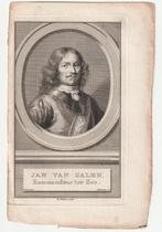 Jan van Galen Kommandeur ter Zee gravure Houbraken, Antiek en Kunst, Verzenden