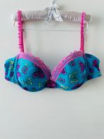 Victoria’s Secret BH Maat 32C Blauw met vlinders Als nieuw, Victoria’s Secret, Ophalen of Verzenden, Blauw, BH