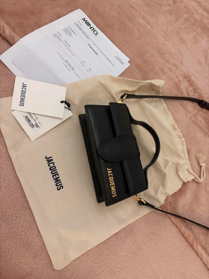 Jacquemus Le Bambino Tas Mini - Zwart, Sieraden, Tassen en Uiterlijk, Tassen | Damestassen, Zo goed als nieuw, Handtas, Zwart