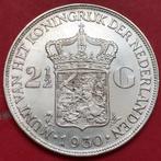 Rijksdaalder 1930. Pr/ UNC, Zilver, 2½ gulden, Koningin Wilhelmina, Ophalen of Verzenden