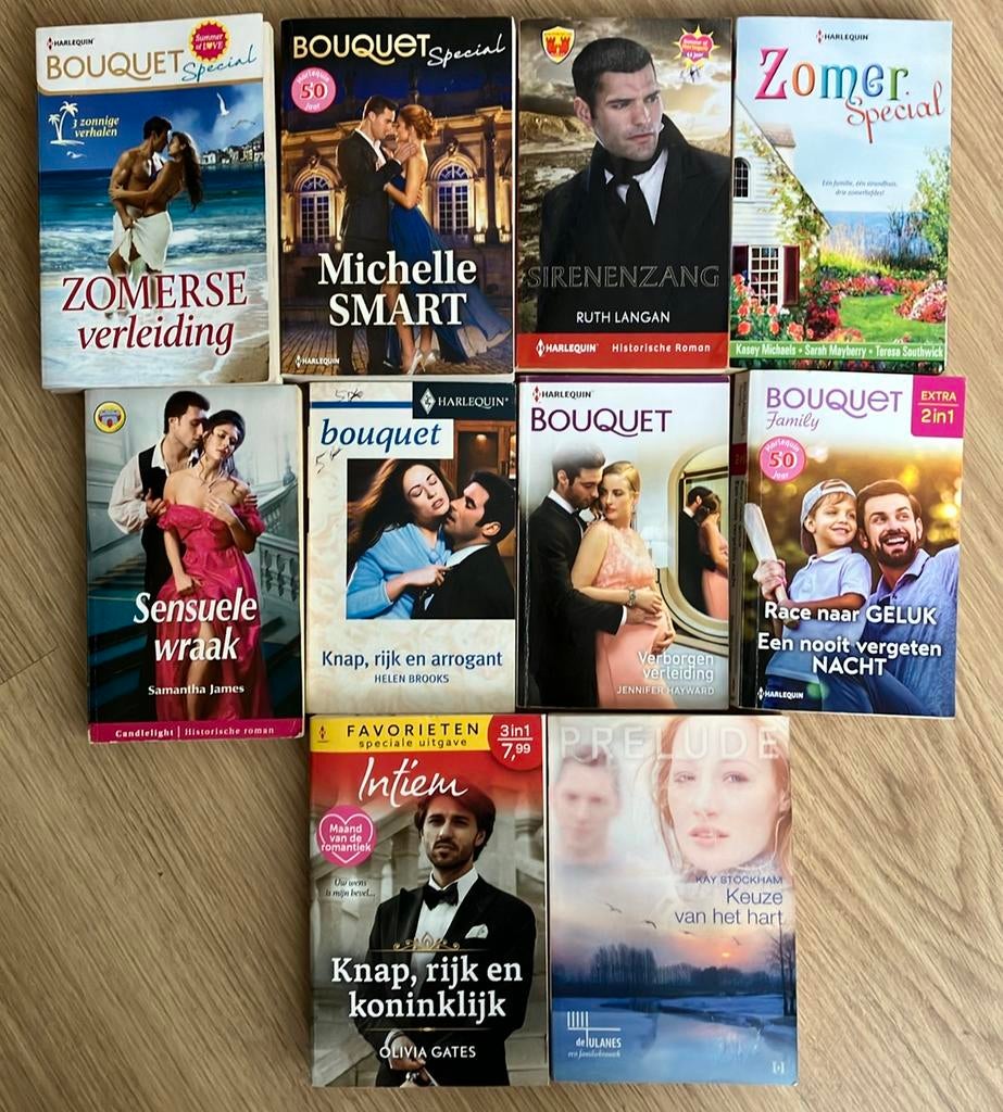 10 bouquetreeks e.a., Ophalen of Verzenden, Gelezen