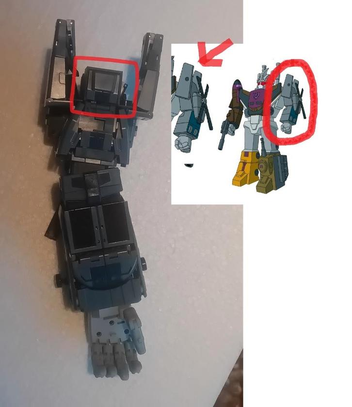 transformers masterpiece bruticus VORTEX ARM COVER, Verzamelen, Transformers, Nieuw, G1, Decepticons, Ophalen of Verzenden