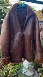 Vintage Nappa Leren Shearling Jas - Maat M/L, Kleding | Heren, Ophalen of Verzenden, Gedragen, Maat 48/50 (M), Bruin