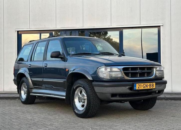 Ford Explorer 4.0 AUT 4WD 1998 Blauw, Auto's, Ford, Particulier, Airbags, Airconditioning, Cruise Control, Lederen bekleding, Open dak