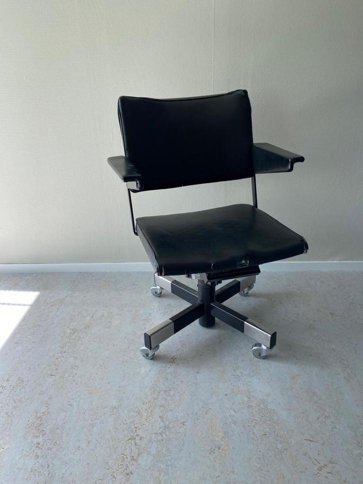Vintage Gispen deskchair /bureaustoel door Cordemeyer 1963, Huis en Inrichting, Bureaustoelen, Gebruikt, Bureaustoel, Zwart, Ophalen