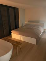 Bed en matras, Huis en Inrichting, Slaapkamer | Bedden, Ophalen, Tweepersoons, Zo goed als nieuw, 180 cm