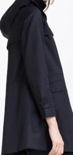 Zara A-lijn trenchcoat blauw nieuw S, Blauw, Zara, Nieuw, Ophalen of Verzenden