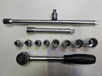 VBW doppenset 3/8" 7-8-9-10-12-13-17-19, Ophalen of Verzenden, Vbw, Onbekend, Onbekend