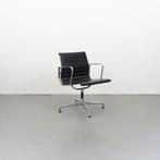 38x Vitra Eames EA 107 Stoel Zwart Leer - Chroom, Niet ingevuld, Zwart, Niet ingevuld, Ophalen of Verzenden