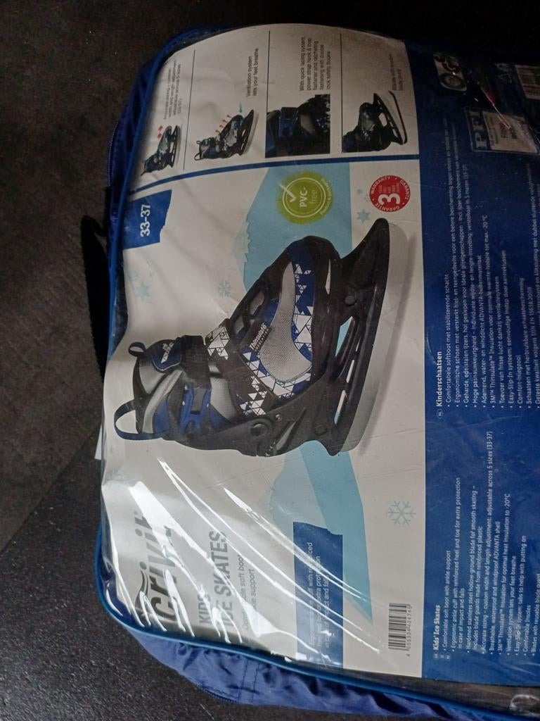 Crivit kinderschaatsen blauw/grijs/zwart, Ophalen of Verzenden, Nieuw, IJshockeyschaatsen, Overige merken