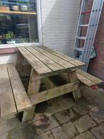 Picknicktafel 4 tot 6 personen, Tuin en Terras, Picknicktafels, Ophalen, Gebruikt, Rechthoekig