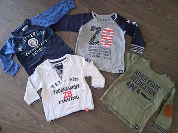 4x Jongens Sleeve Shirt  Z8  - 80  jusa17 beschikbaar voor biedingen