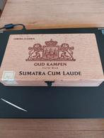 Vintage Sumatra Cum Laude houten sigarenkistje ., Verzamelen, Rookartikelen, Aanstekers en Luciferdoosjes, Gebruikt, Ophalen of Verzenden